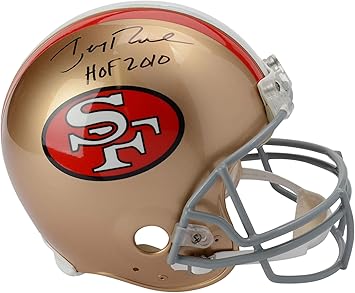 signed jerry rice helmet