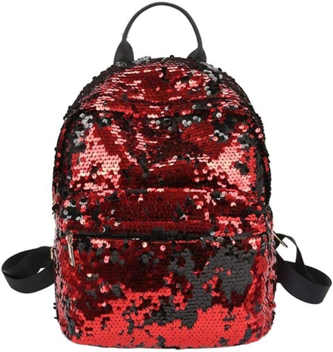 red glitter backpack