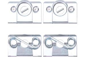 LANGPU Ball Head 1/4 Turn Set Saddlebag Hardware Bail Mount Receptacles for Harley Davidson Touring FLHR FLHS FLHX Softail Road King Electra Glide (Stud Receptacle# 90834-95B)