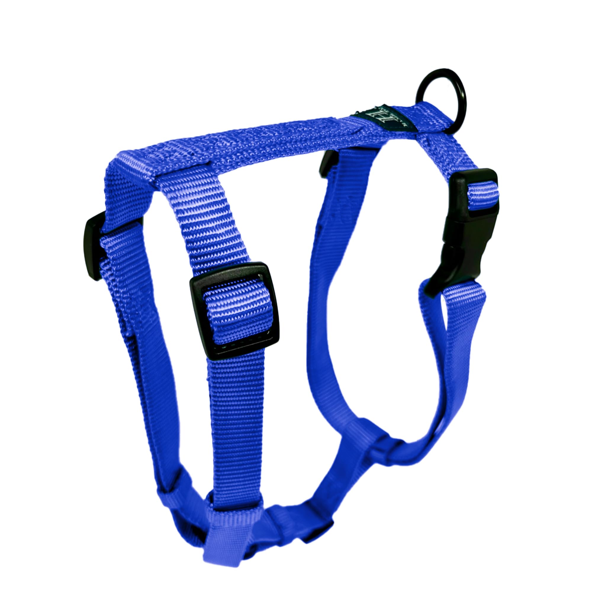 Hamilton Adjustable Comfort Nylon Dog Harness, Blue, 5/8" x 12-20" โ image 1