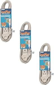 Amazon.com: Prime Wire & Cable EC940610-3-Pk 10-Feet 16/3 ...