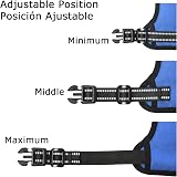 HEELE Dog Harness Reflective Padded Handle 2 Rings Size L Blue view 6