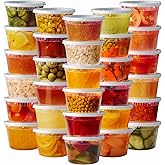 Pantry Value [16 oz. - 48 Sets] Deli Food Storage Containers with Airtight Lids