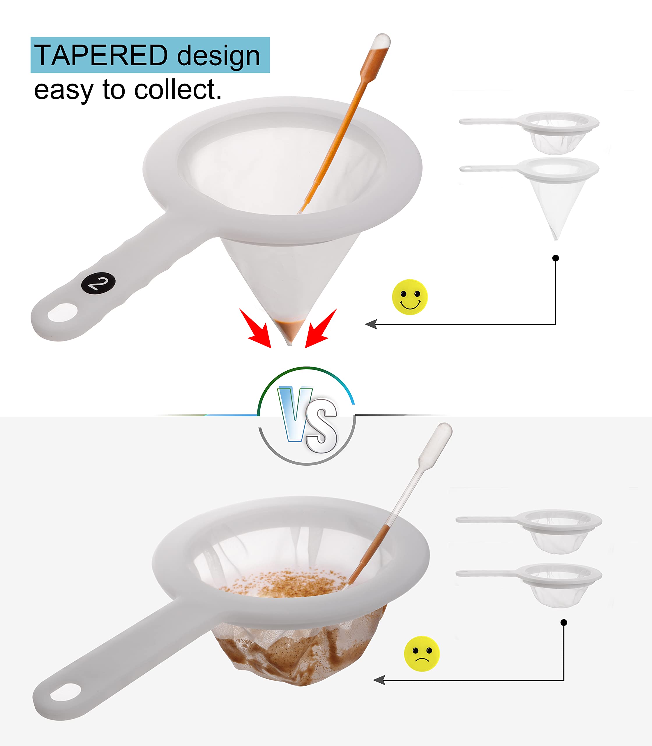 Clscea Baby Brine Shrimp net Sieve 80 Mesh 200 Mesh