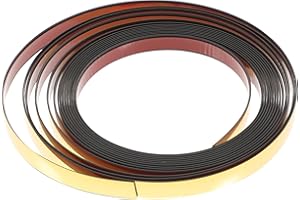 PRETYZOOM Waterproof Self-Adhesive Wall Caulk Tape Strip, Gold Glossy PVC Seam Sealing Tape 1.1X5M for