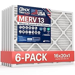 BNX TruFilter 16x20x1 Air Filter MERV 13