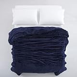 Moonlight20015 Fleece Throw Blanket 400 GSM Navy 130x150 cm view 4