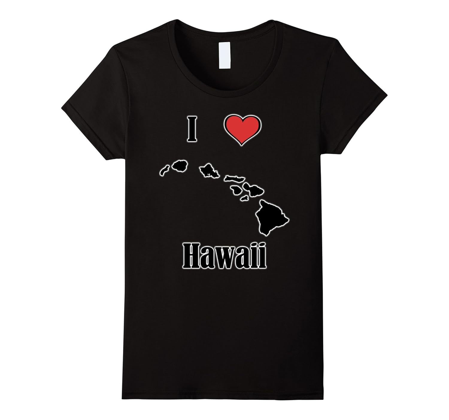 I Love Hawaii Souvenir TShirt State Islands Shape4LVS 4loveshirt