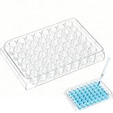 Capsule Filling Tray, 48 Well Transparent Pill Filler Tray with Lid | Pill filler tray for capsule organize capsules during filling for laboratory and workspace use