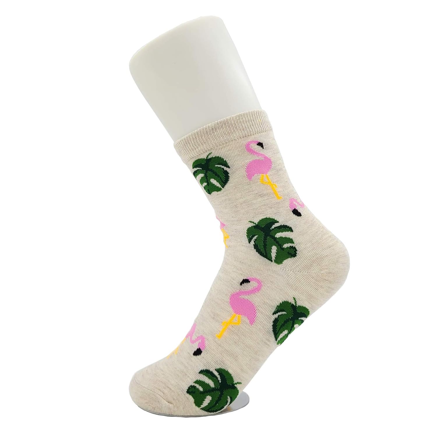 Women's Novelty Crew Socks, Flamingo Funny Crazy Fun Cool Socks, Office