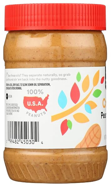 365 BY WHOLE FOODS MARKET, CREAMY PEANUT BUTTER, STIR AND ENJOY, 16 OUNCE