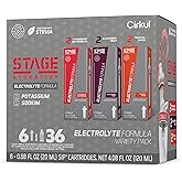 Cirkul Stage Electrolytes and Stevia Flavor Water Variety Pack, Makes 36 Drinks, No Sugar, Zero Calorie Drink Mix, (2 Strawberry Watermelon, 2 Tropical Punch, 2 Blackberry Twist)