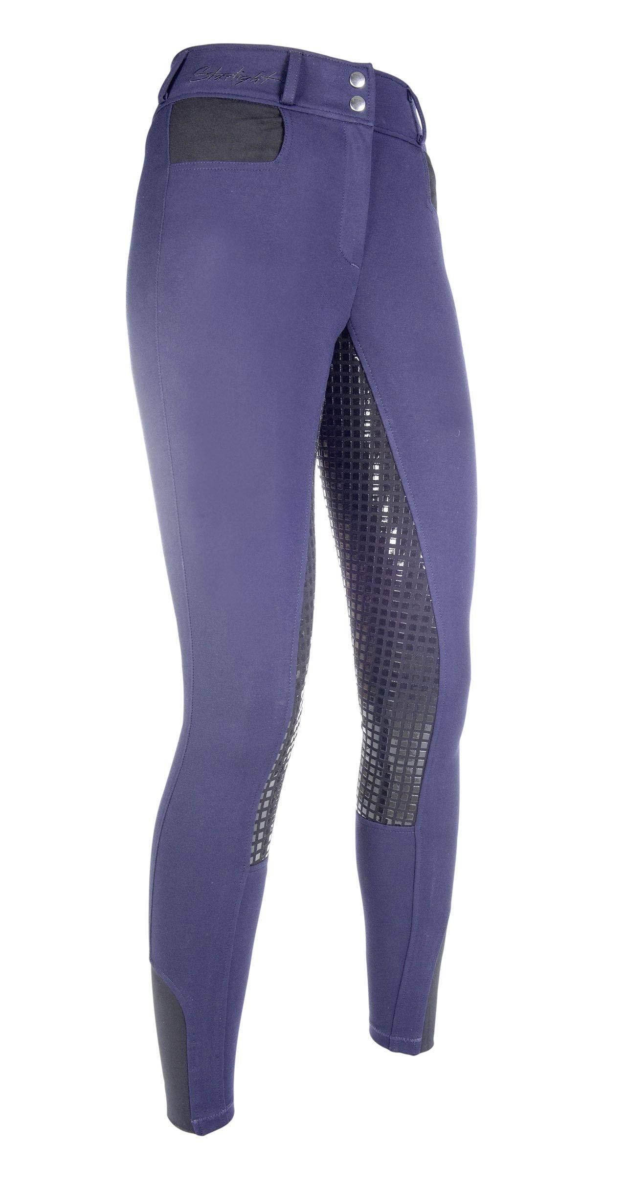 Hkm Women's Starlight Riding Legging, Dunkelblau/Schwarz, 32