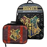 Bioworld Harry Potter Hogwarts Kids 2-Pc 16-Inch Backpack With Trunk-Inspired Lunch Kit