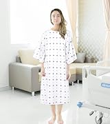 Utopia Care Cotton Blend Hospital Gown Back Tie Fits 2XL Blue 6 Pack Large view 6
