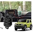 Cup Holder Car Mount for Suzuki Jimny JB64 JB74W 2019 2020 2021 2022 2023 2024 Car Mount Phone Holder Multifunction Water Cup Drink Stand Bracket Black (Pack of 1) (Cup Black)
