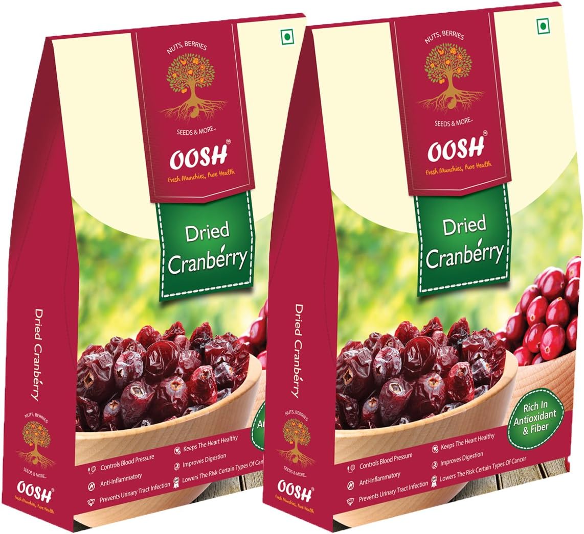 OOSH Dried Whole Cranberry, 500g x 1