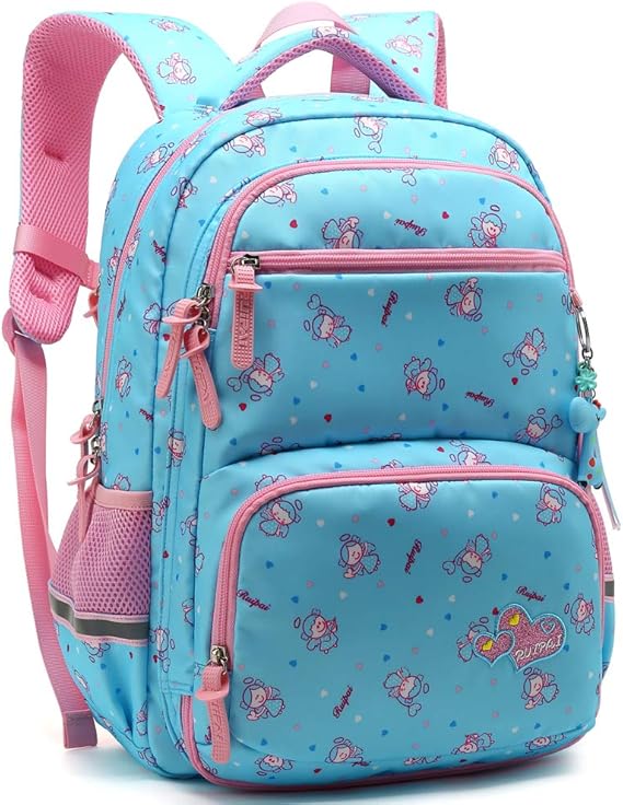 light blue bookbag