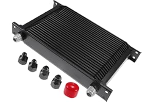 Motoforti 1 Set 25 Row Universal Transmission Oil Cooler - Trailers Truck RV Trans Oil Cooler Engine Radiator Oil Cooler with