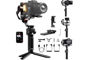 hohem iSteady MT3 Pro Camera Gimbal Stabilizer for Camera Canon/Sony/Nikon/Fujifilm/Lumix/Action Camera/Smartphone, AI Tracki