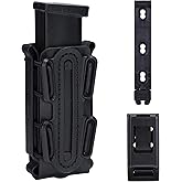 IDOGEAR Mag Pouch Pistol Magazine Pouches 9mm Softshell Adjustable Universal Mag Carrier .40 S&W .45 ACP with Belt&MOLLE Clips