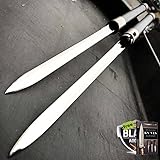27" SAMURAI Dual Carbon Steel Blade TWIN SWORDS Katana Japanese Combat COSPLAY + Free eBook by SURVIVAL STEEL