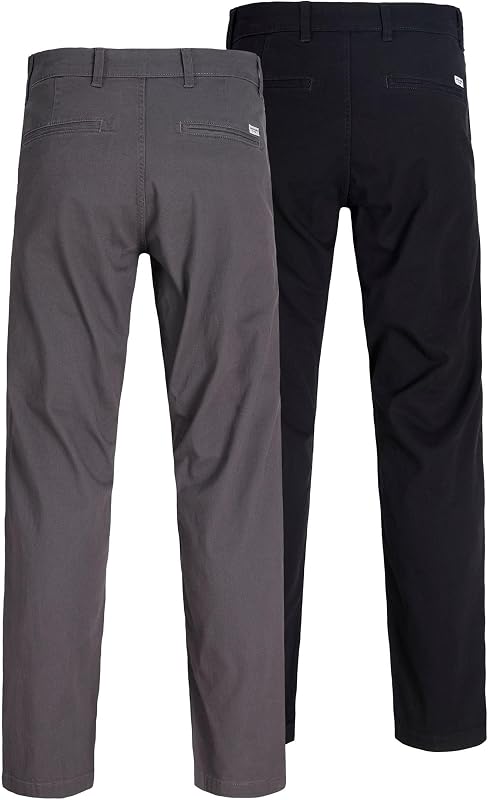 Homme Jpstkane Dave Chino 2Pk MP Noos, Noir, 32W / 32L EU