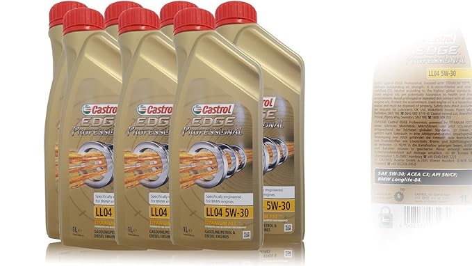 CASTROL EDGE Professional Motoröl Öl TITANIUM FST LL04 5W-30 - 7 Liter