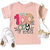 100 Days of School Shirt for Kids: Toddler Boys Girls Back to School T-Shirt Kindergarten Happy Gifts Tops