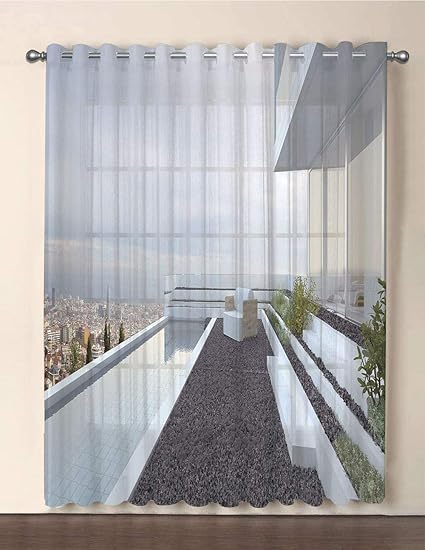 Amazon Com Iprint One Panel Extra Wide Sheer Voile Patio Door