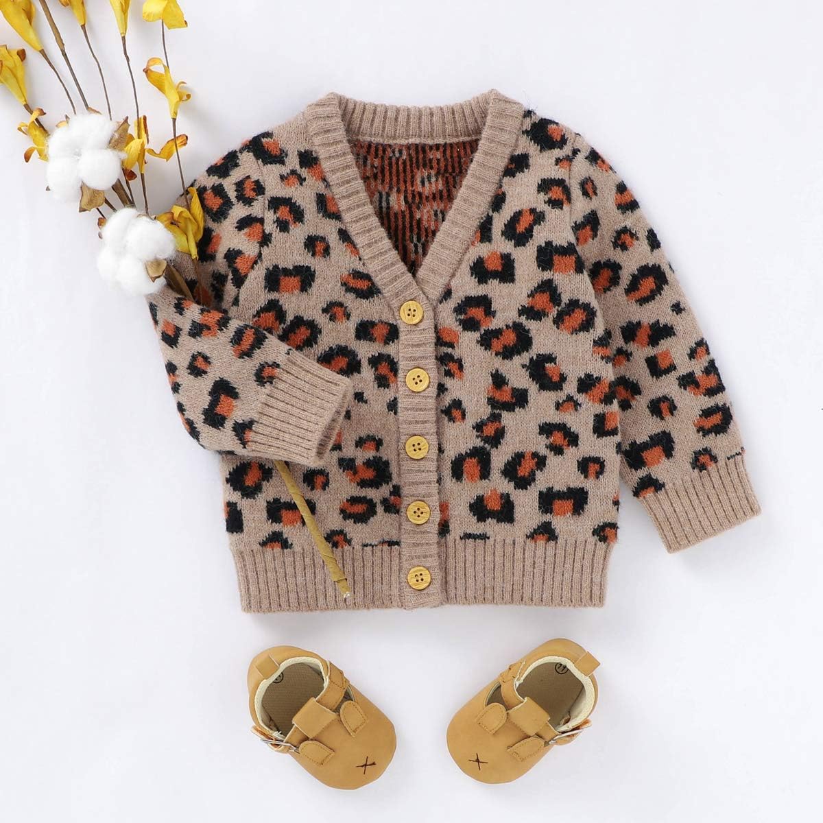 baby leopard cardigan