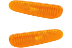 AM AUTOPARTS Front Bumper Mounted Marker Corner Parking Light Pair Set for 00-05 Dodge Neon