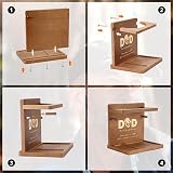Sovyime Wooden Hat Stand Organizer Desk Rack Baseball Cap Storage Gift for Dad view 3