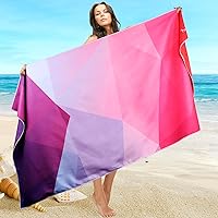 SYOURSELF Microfiber Beach Towel for Travel, 60"x 30",Extra Large Beach Towels,Quick Dry,Super Absorbent, Lightweight Sand Fr