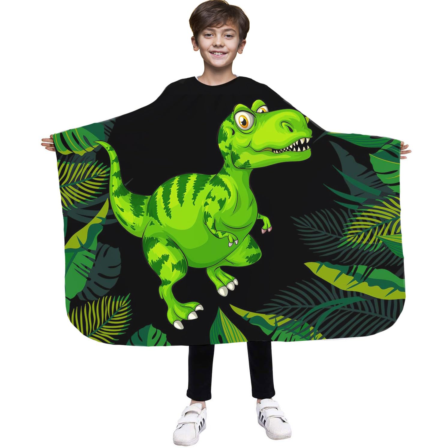 Professional hairdressing cape for Kids Children Perfect apron 85x110 cm for the hair salon Beauty salon and home use Dino [111]