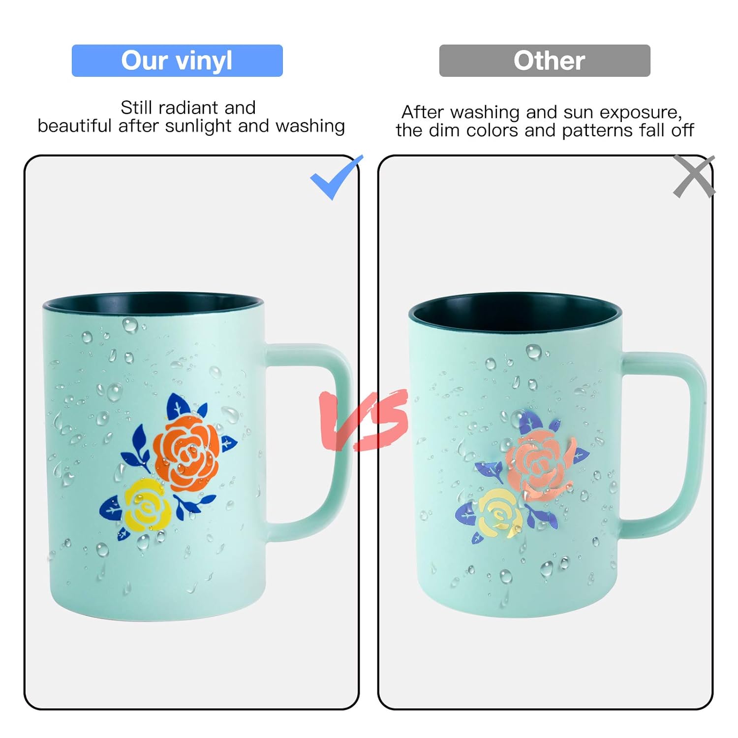 HTVRONT Permanent Vinyl, Adhesive Vinyl for Cricut - 45 Vinyl Sheets 12" x 12" & 5 Transfer Tape Sheets Set for Craft Projects, Signs, Scrapbooking (Multi Color 50pack): Industrial & Scientific