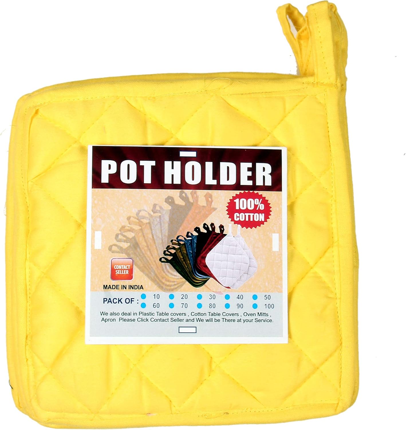 HM Covers Pot Holders 100 Cotton (Pack of 10) Pot Holder 9
