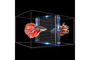 Hygger CO2 Adjustable Acrylic Aquarium Divider Set - Universal Fish Tank Separator for Multi-Purpose Fish Isolation (2 Sizes Optional (11.02''x11.02'')