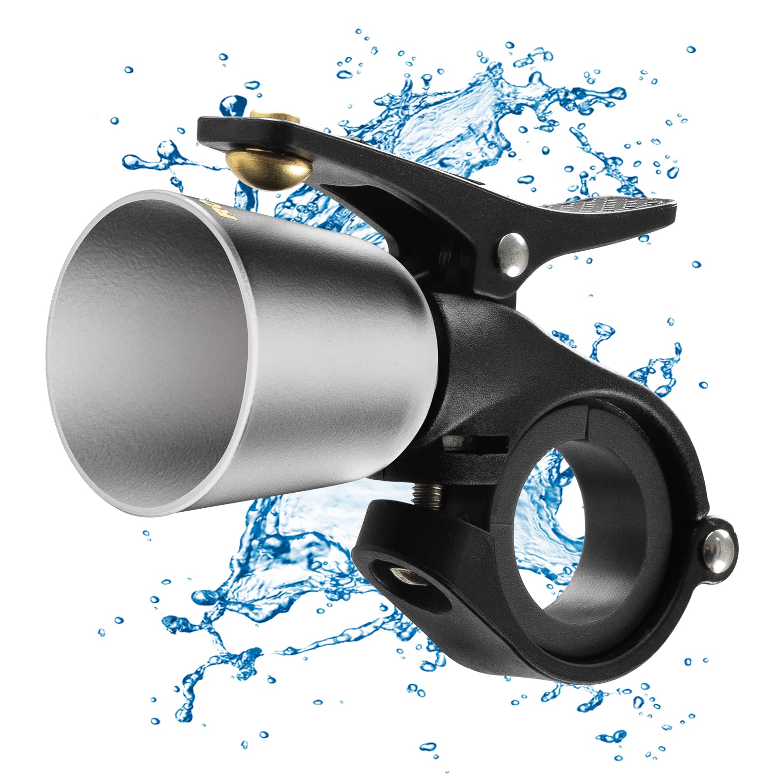 ROCKBROS Bike Bell, Loud Retro Bicycle Universal Copper Alloy Horn 120dB Water Resistant Cycling Bell for MTB Road Kids Bike — image 1