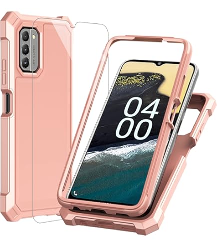 Asuwish Phone Case For Nokia G42 5G / Nokia G310 5G (6.56") Zipper Wallet Detachable Cell Cover With Screen Protector Crossbody Lanyard Strap Flip Card Holder Slot NokiaG42 NokiaG310 Rose Gold - View #3