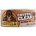 Gorilla Crystal Clear Duct Tape, 1.88” x 18 yd, Clear, (Pack of 1)