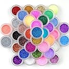 Surepromise 45 Colors Eyeshadow Makeup Nail Art Pigment Glitter Dust Powder Set