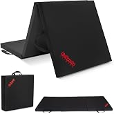 GoSports 2 inch Thick 6 ft x 2 ft Tri-Fold Exercise Fitness Mat - Great For Workouts, Yoga, Stretching