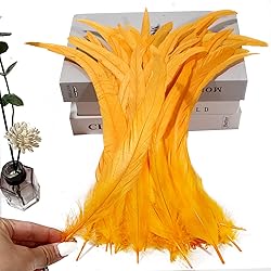 THARAHT 50PCS Rooster Coque Tail Feathers Bulk