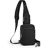 Keanoo Sling Bag, Crossbody Bag with Zipper Lock, RFID & Water Resistant for Women and Men Small Chest Bag for Travel Casual