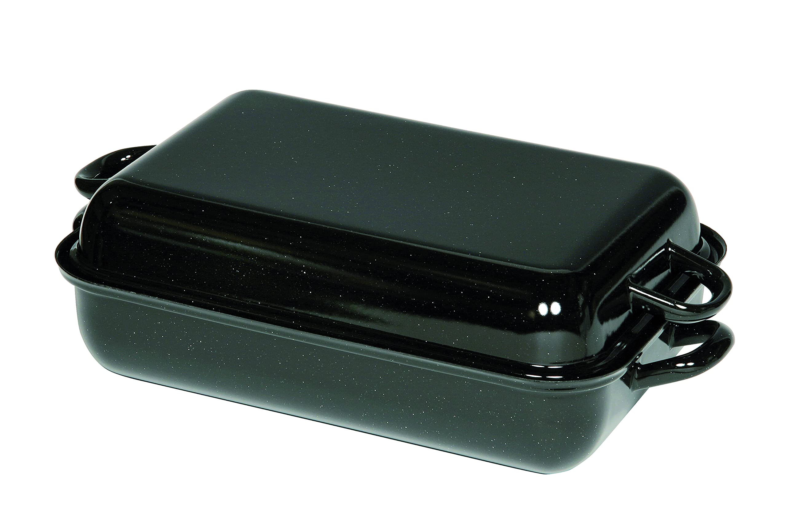 Riess Classic - Fry- And Baking Pans Rectangular Baking Dish with Lid Dimension 32 x 22 cm Black