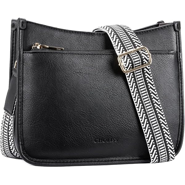 CHOLISS Small Crossbody Bag For Women - Vegan Leather Phone Purse With Wristlet & Guitar Strap - View #6