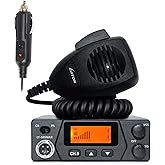 CB Radio 40-Channel LT-505Max Compact Design with External Speaker Jack, Large Easy to Read LED Display Compatible with 12-24