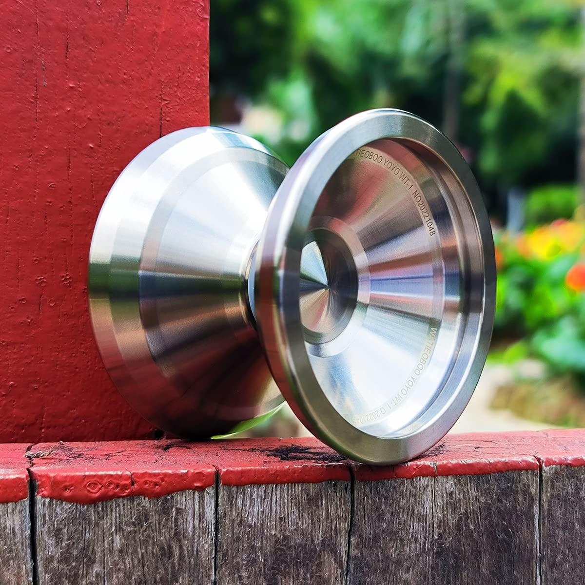 WATIEOBOO Ti Yo-Yo Professional Aviation-Grade Titanium Alloy Metal Yoyo Unresponsive Titanium Metal Yoyo for Adults Intermediate-Advanced Players with High-Precision Bearings-ModelWT-01