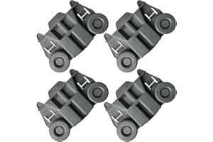 KITFIT UPGRADED 4 Packs W10195417 WPW10195417 Dishwasher Wheels Replacement Part Lower Dish Rack Wheels for KitchenAid Whirlpool Kenmore Dishwasher Rack Parts